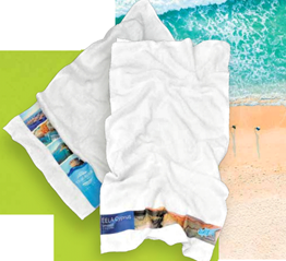 Edge-2-Edge Printed Border Beach Towels