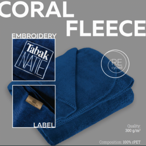Coral Fleece with Embroidery or Woven Label