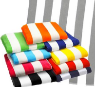cabana stripe beach towel