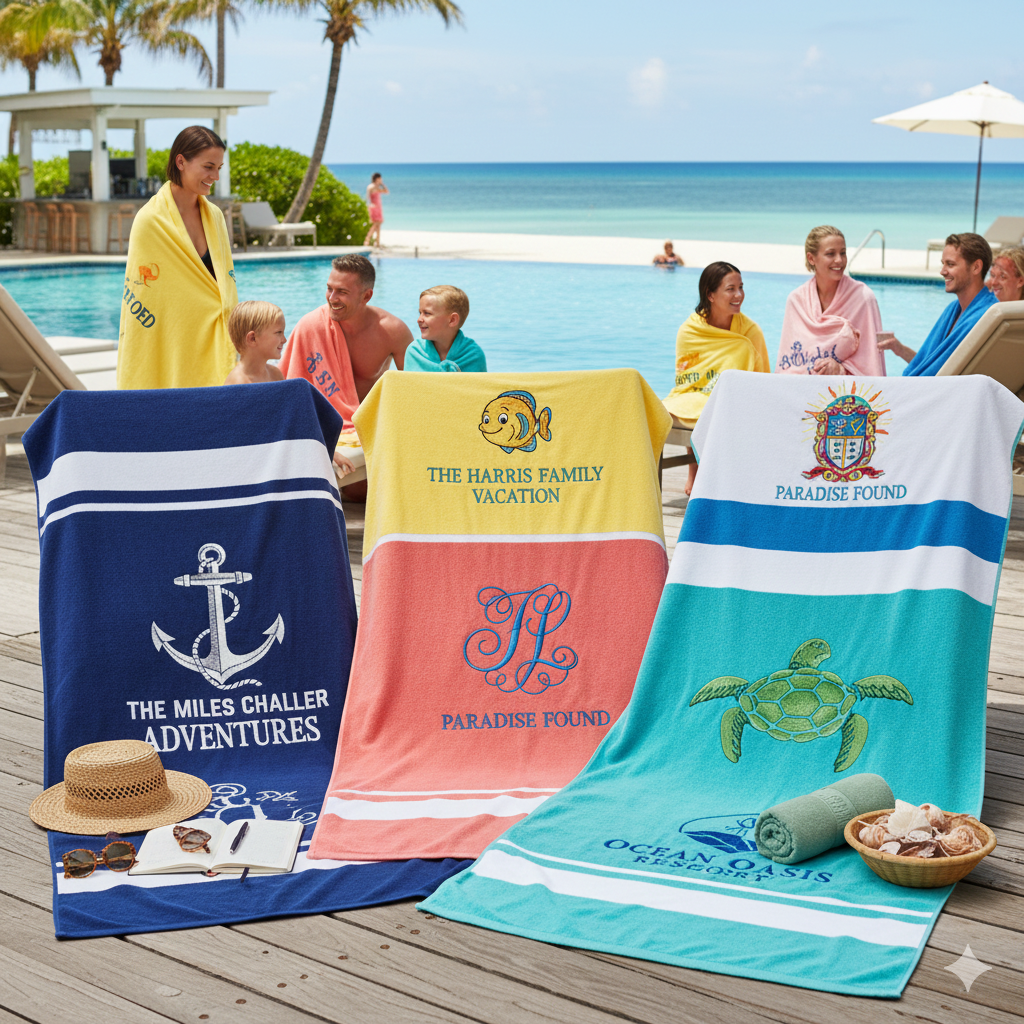 Revolutionary Die Cut Shaped Beach Towels and Full Color Round Beach Towels: Breaking Traditional Design Boundaries
